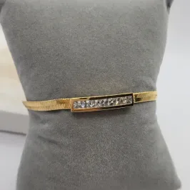 pulseira de fita mais pedra