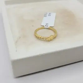 anel borboleta com zirconia