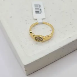 anel com bolinha de zirconia