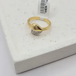 anel coração pedra com caneta