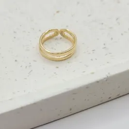 anel de falange dois fios