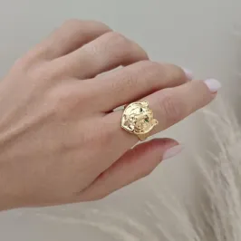 anel leão olho verde