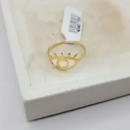 anel olho grego vazado