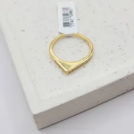 anel ponta com zirconia
