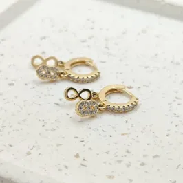 argolinha infinito com zirconia