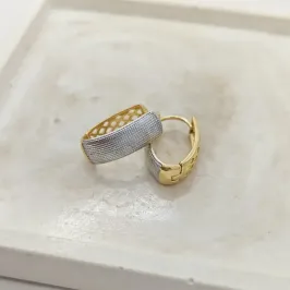 brinco argola com caneta