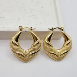 brinco argola trabalhada