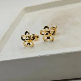 Brinco flor miolo bola