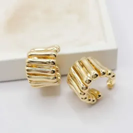 brinco forma de bambu