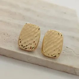 brinco quadrado martelado