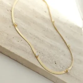 chocker fita com pedras