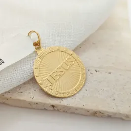 pingente medalha jesus