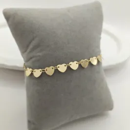 pulseira coração liso