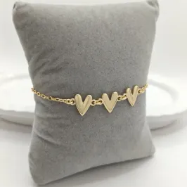 pulseira coração liso