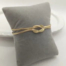 pulseira nó texturizada