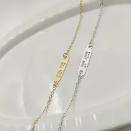 pulseira plaquinha fé