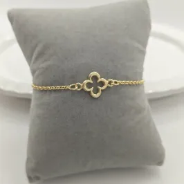 pulseira trevo vazado