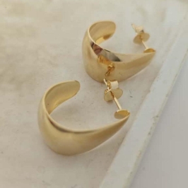 brinco argola de gota