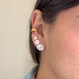 brinco ponto de luz grande G 1,1cm