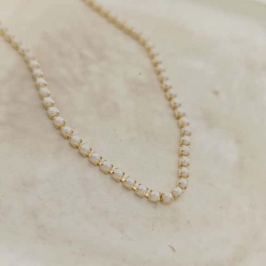 chocker de mini pérolas