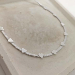 chocker fita com coração rhodio