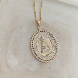 corrente nossa senhora com microzirconia