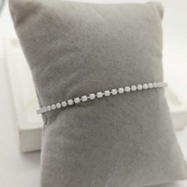 pulseira mini pérolas rhodio