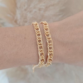 pulseira de elo groumet