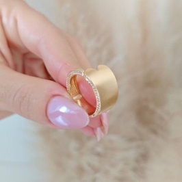 anel de coração regulável