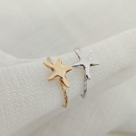 anel estrela do mar lisa rhodio