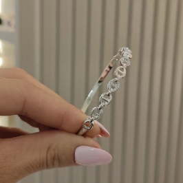 bracelete cartier em rhodio