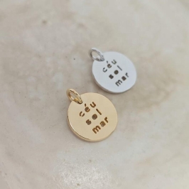 berloque de ceu sol e mar