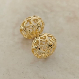 berloque separador coração vazado