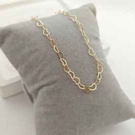 tornozeleira elo de coração