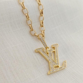 corrente de elo LV cravejado