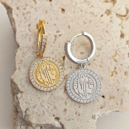 argolinha são bento com zirconia rhodio