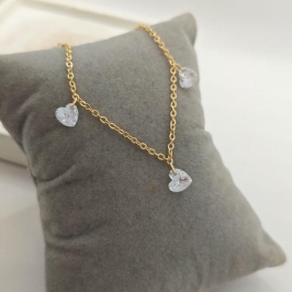 pulseira 3 coração