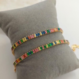 pulseira riviera colorida