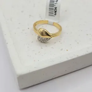 anel coração pedra com caneta