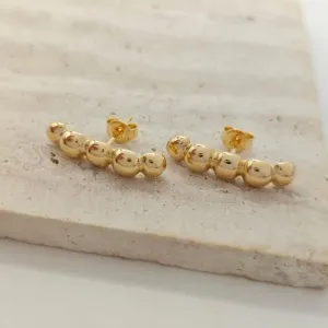 brinco ear hook bolinhas