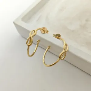 brinco feminino argola infinito