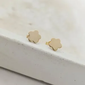 brinco infantil flor lisa