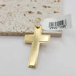 pingente cruz lisa