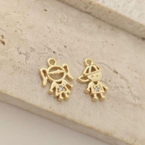 pingente filho com ponto de luz