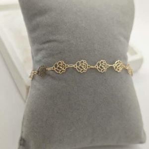 pulseira de flor