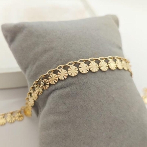 tornozeleira medalha com textura