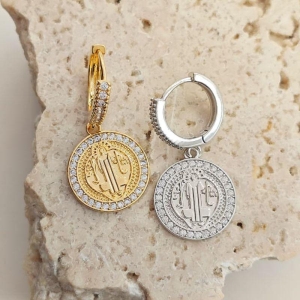 argolinha são bento com zirconia rhodio