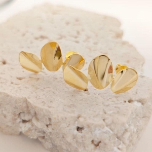 brinco de folha orgânica