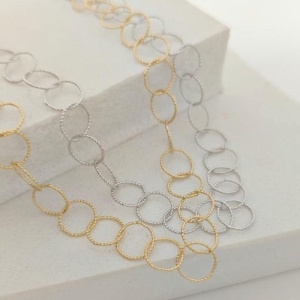 chocker de elo fino rhodio