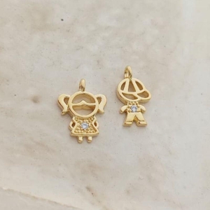 pingente filho com ponto de luz